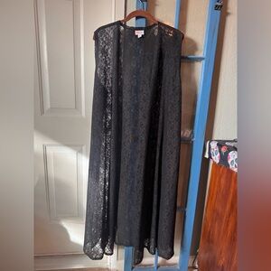 LuLaRoe Black Lace Sleeveless Top